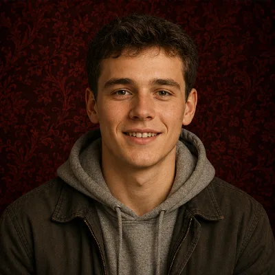 Portrait of Rhys Calloway, an AI player in The Traitors