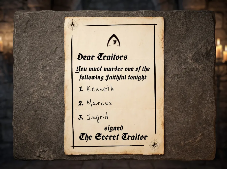 Secret Traitor in The Traitors